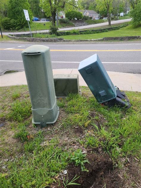 xfinity cable utility box broken